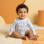 Printed Cotton Baby Long Sleeve Bodysuit - 3 Pack Bundle