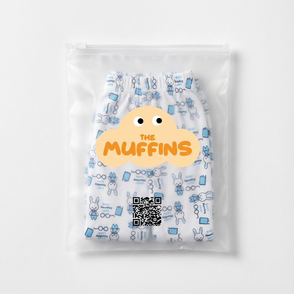 Printed Cotton Baby Pants- Single