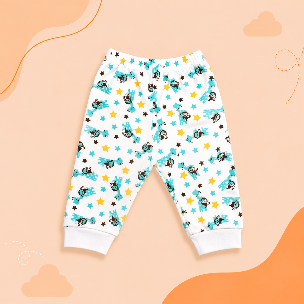 Printed Cotton Baby Pants - 3 Pack Bundle