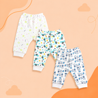 Printed Cotton Baby Pants - 3 Pack Bundle