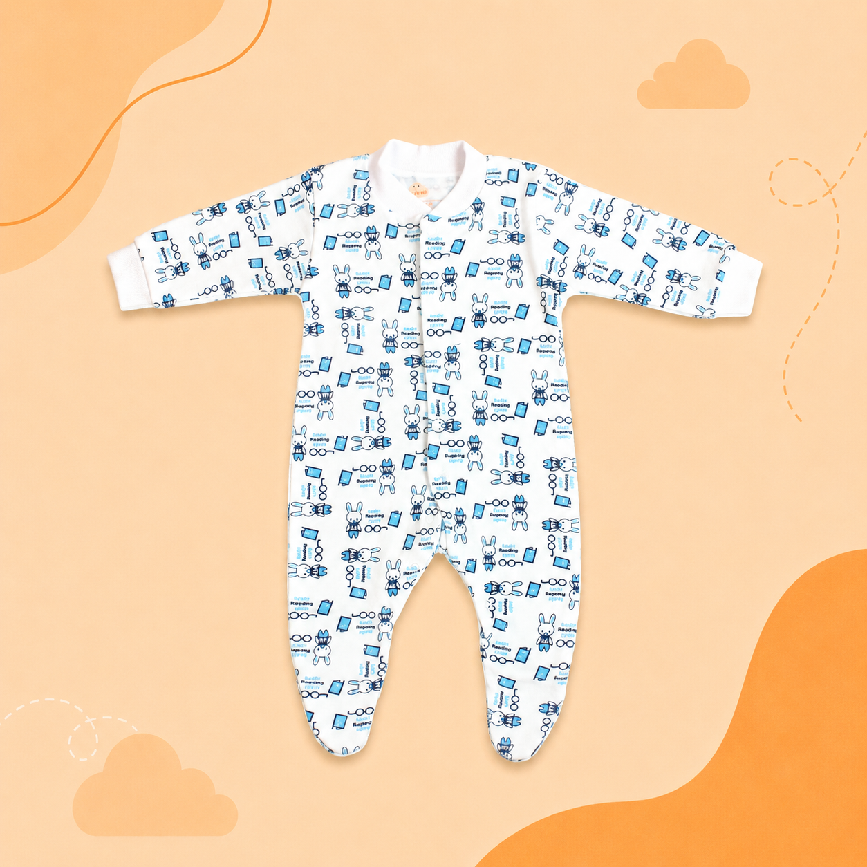 Printed Cotton Baby Footie - 3 Pack Bundle