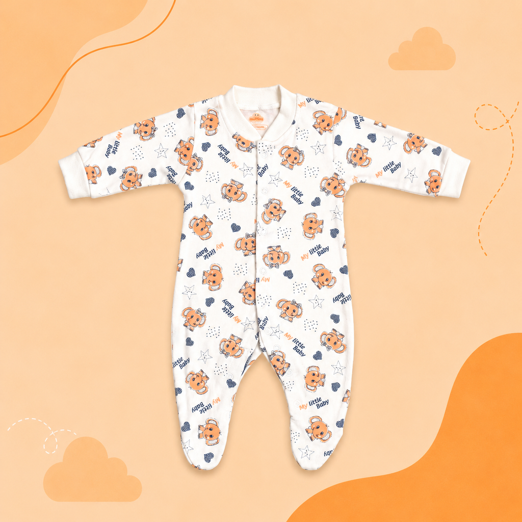 Printed Cotton Baby Footie - 3 Pack Bundle