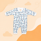 Printed Cotton Baby Jumpsuit - 3 Pack Bundle