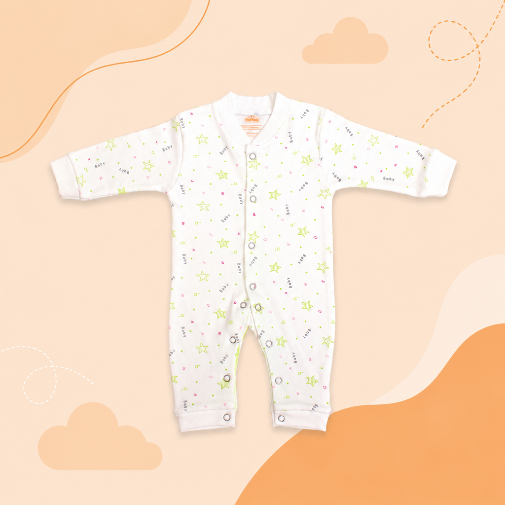 Printed Cotton Baby Jumpsuit - 3 Pack Bundle