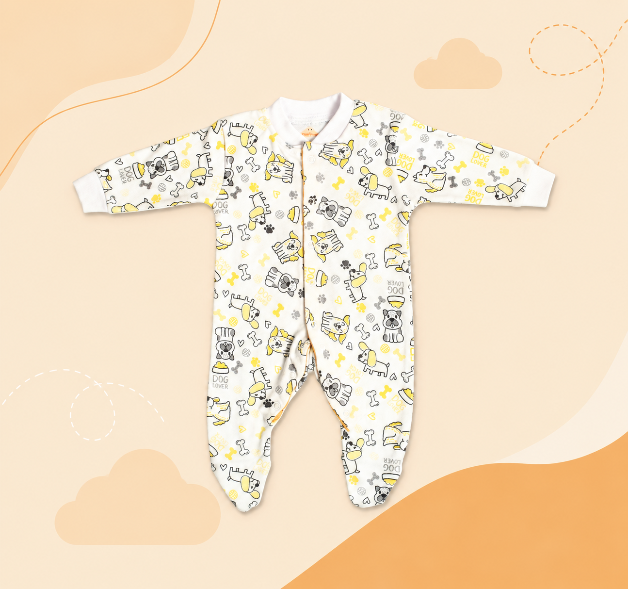 Printed Cotton Baby Footie - 3 Pack Bundle