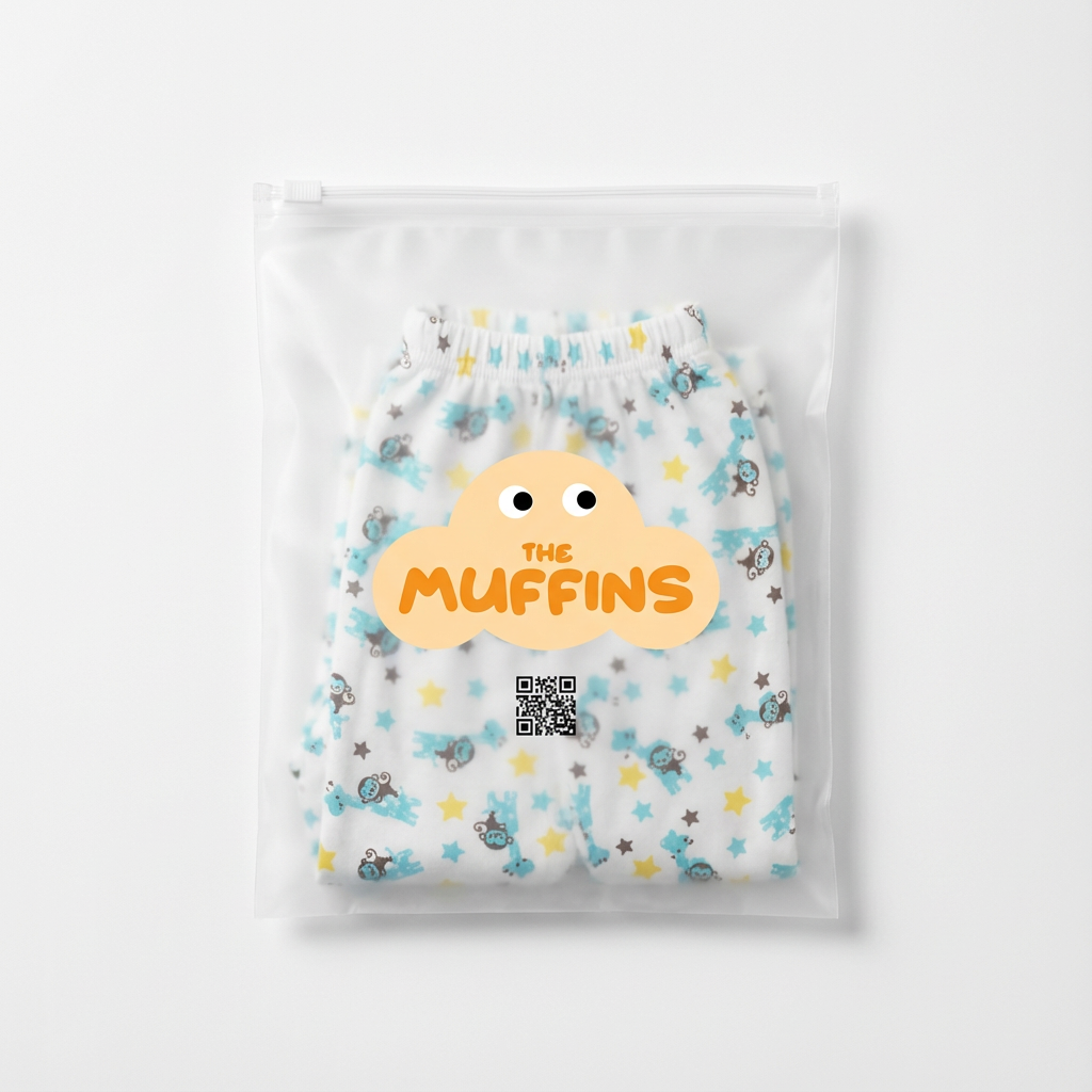 Printed Cotton Baby Pants- Single