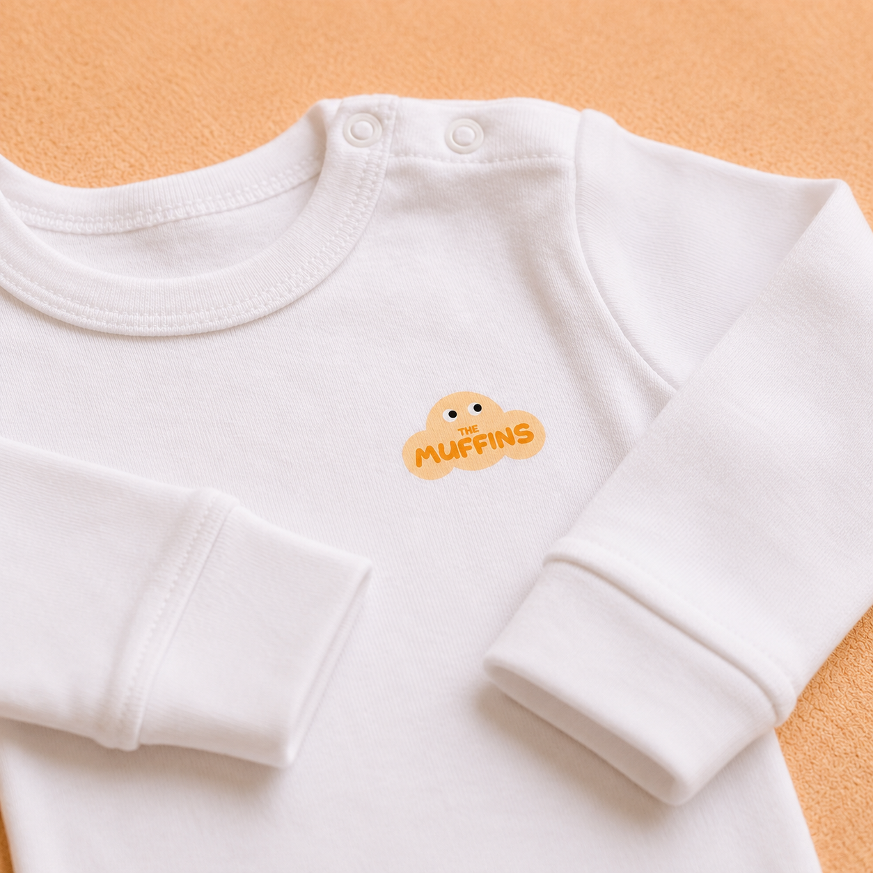 White Cotton Baby Long Sleeve Bodysuit – Bundle (3 Pieces)
