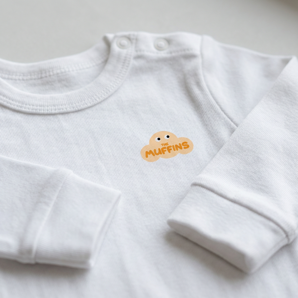 White Cotton Baby Long Sleeve Bodysuit – Single