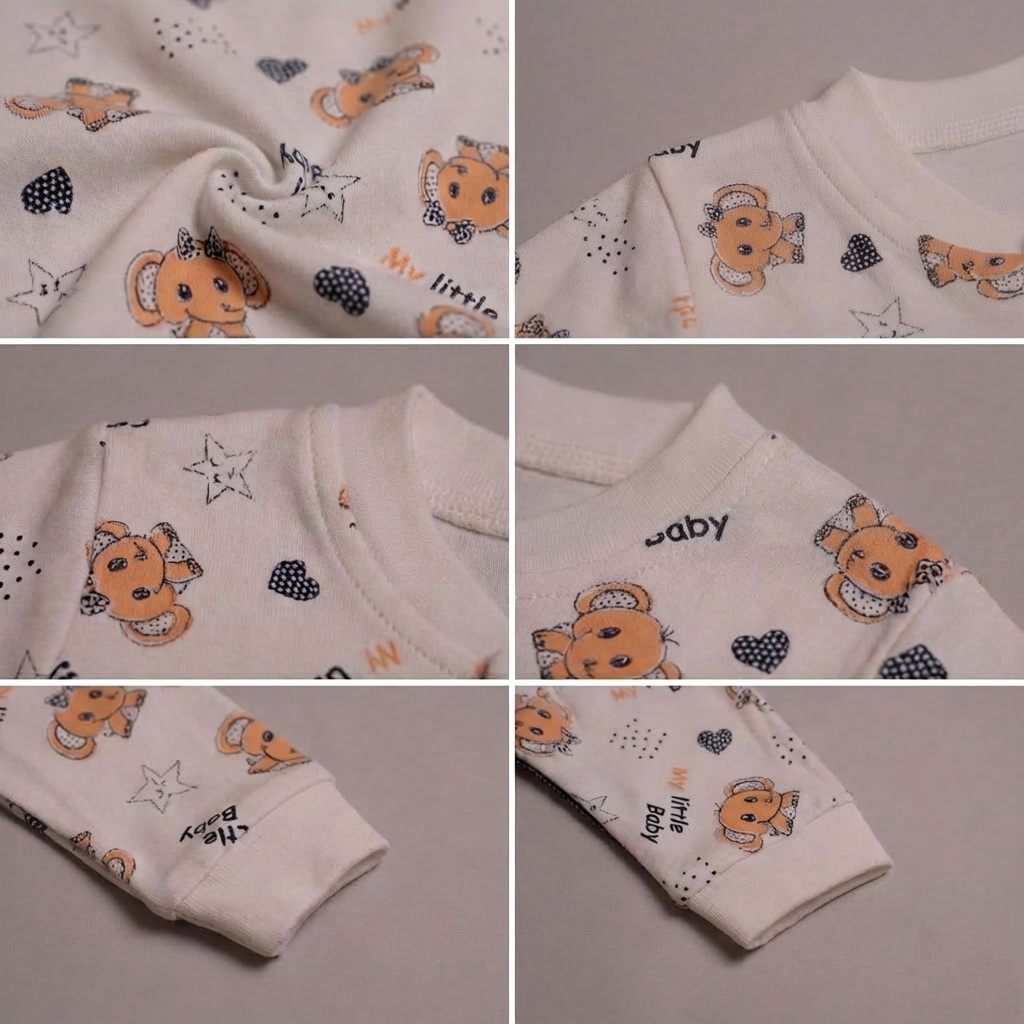 Printed Cotton Baby Jumpsuit - Single