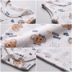 Printed Cotton Baby Sleeveless Bodysuit - 3 Pack Bundle