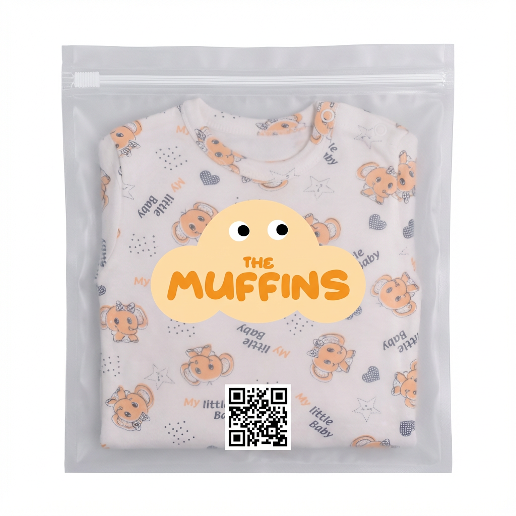 Printed Cotton Baby Long Sleeve Bodysuit - 3 Pack Bundle
