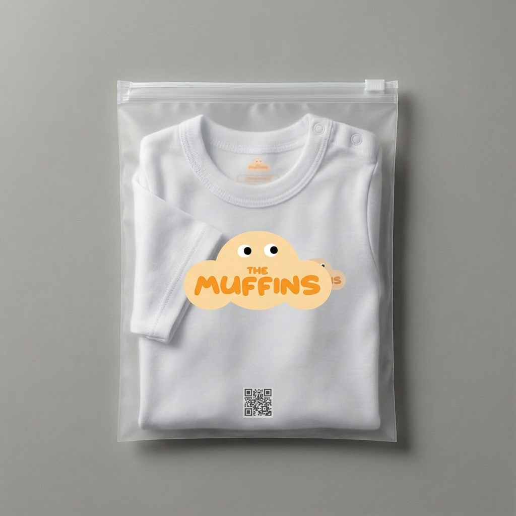 White Cotton Baby Short Sleeve Bodysuit – Single
