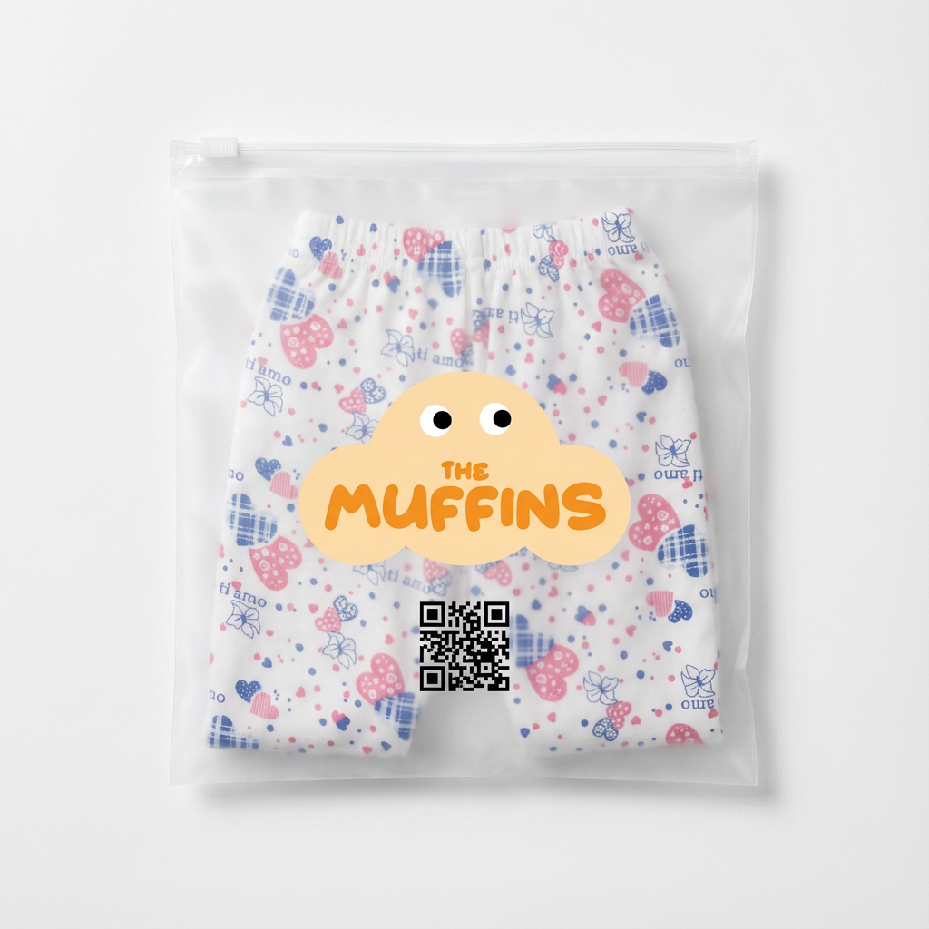 Printed Cotton Baby Pants- Single