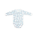 Printed Cotton Baby Long Sleeve Bodysuit - 3 Pack Bundle