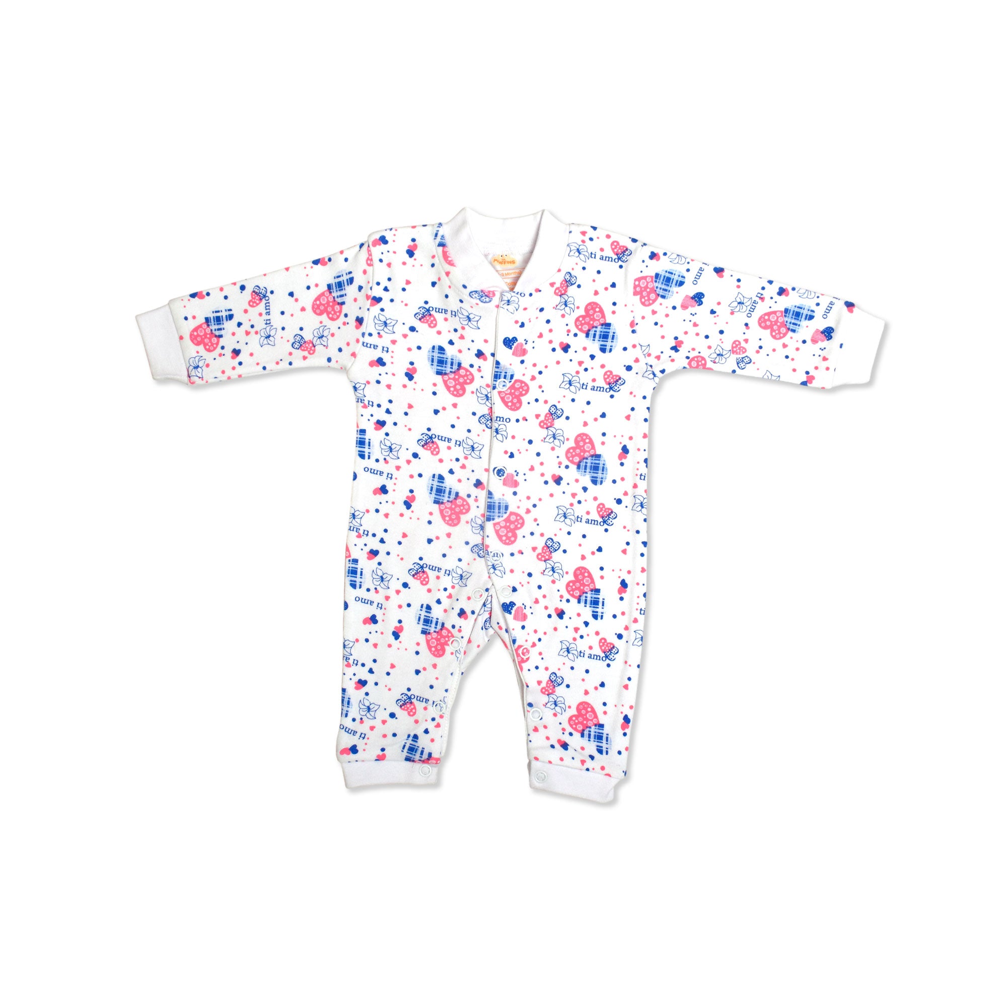 Printed Cotton Baby Jumpsuit - Single