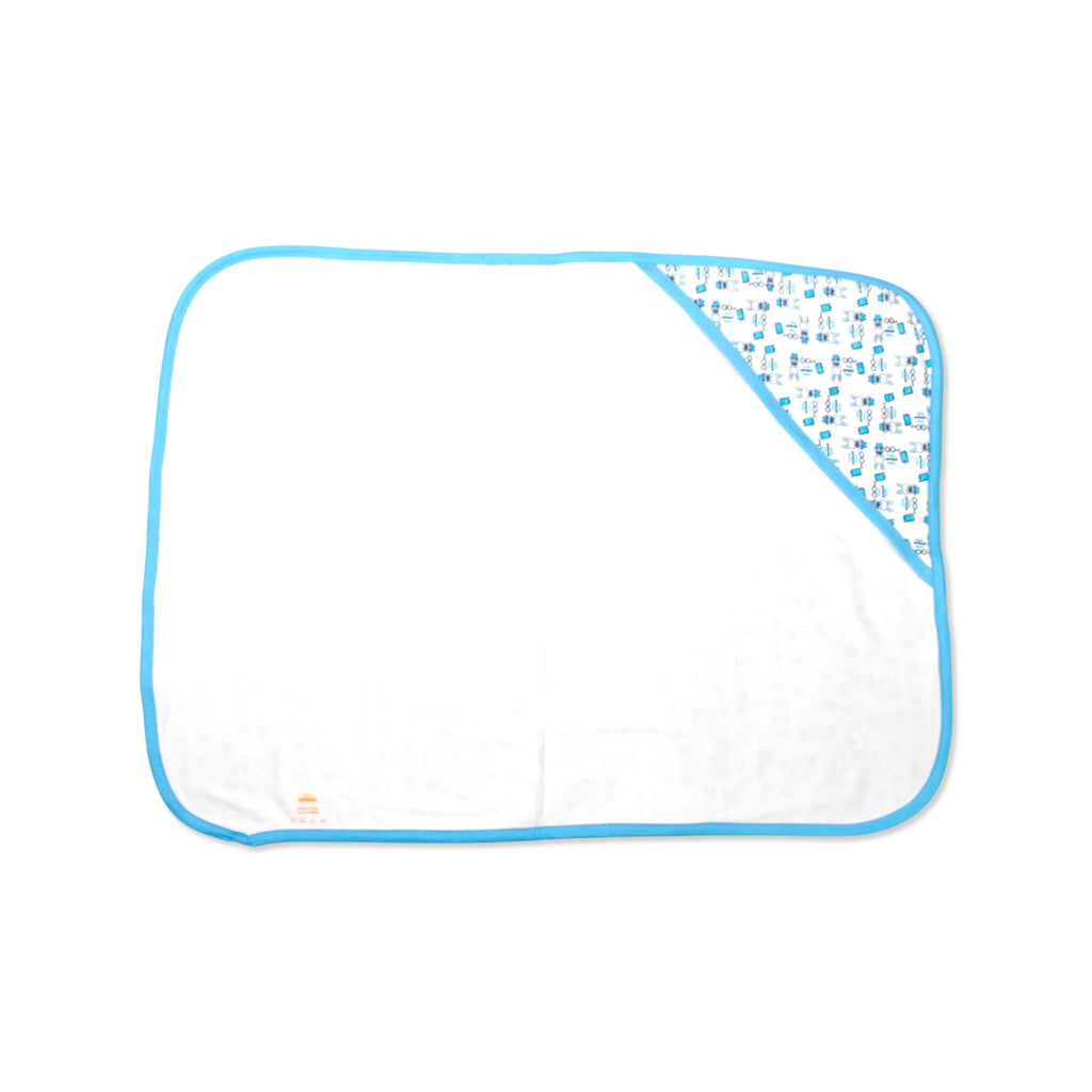 Printed Cotton Baby Hooded Blanket – Double-Sided