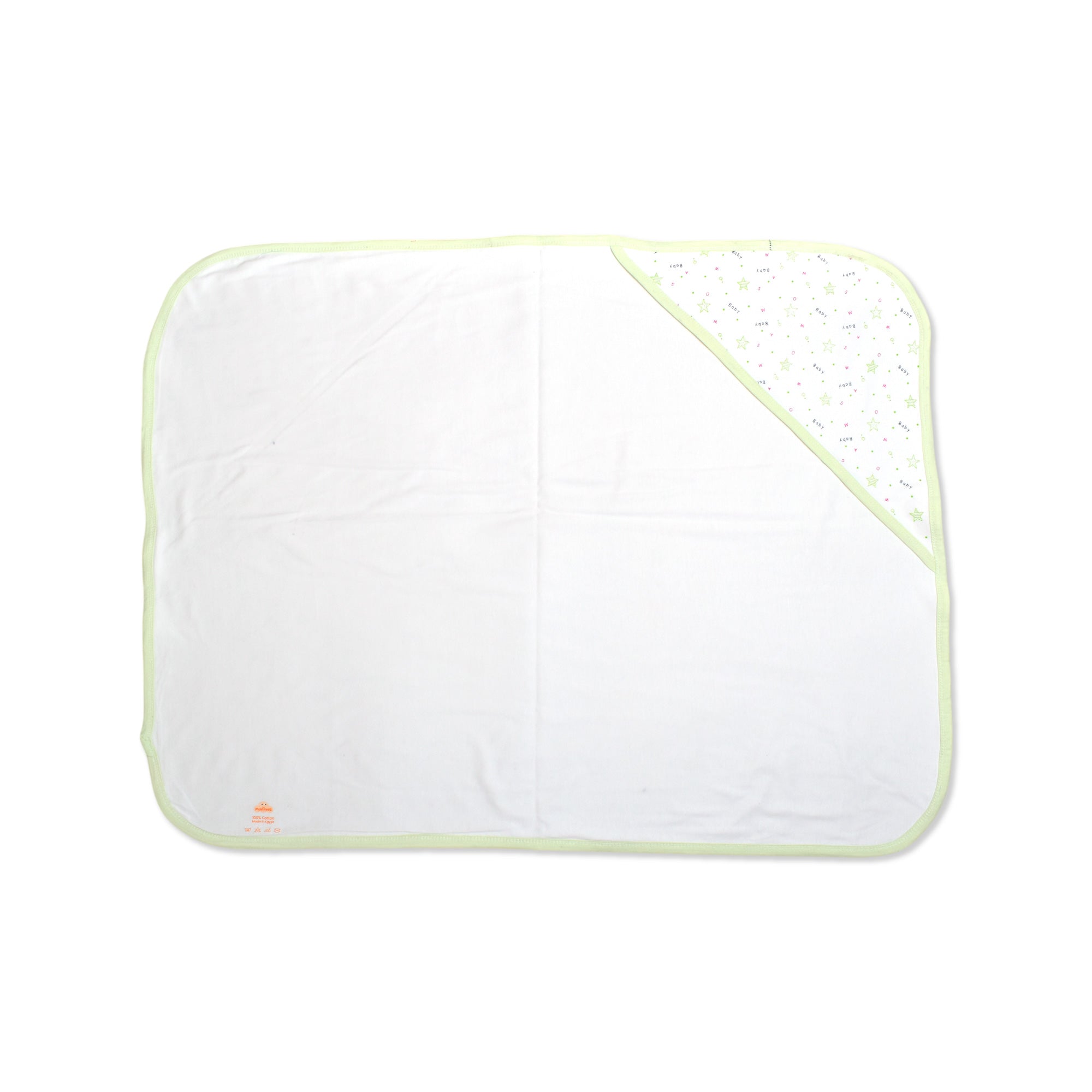 Printed Cotton Baby Hooded Blanket – Double-Sided