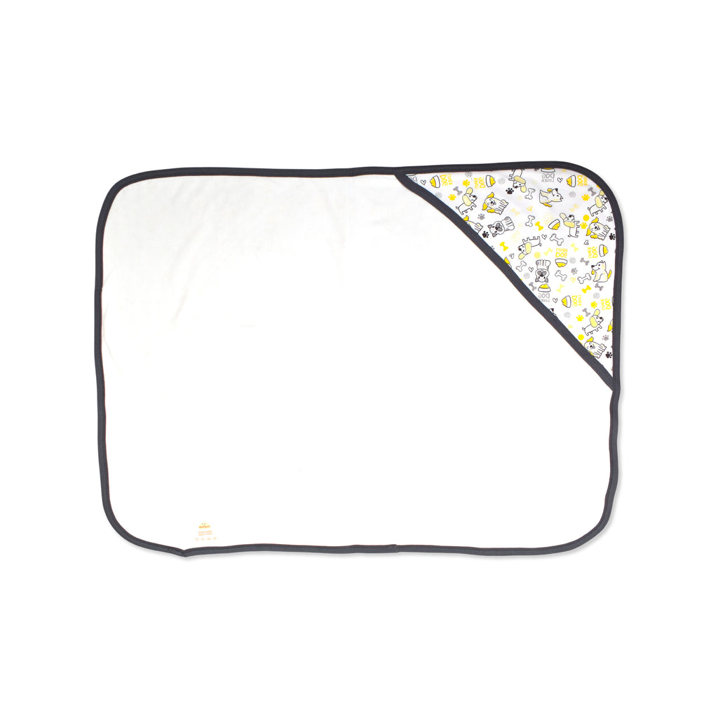 Printed Cotton Baby Hooded Blanket – Double-Sided