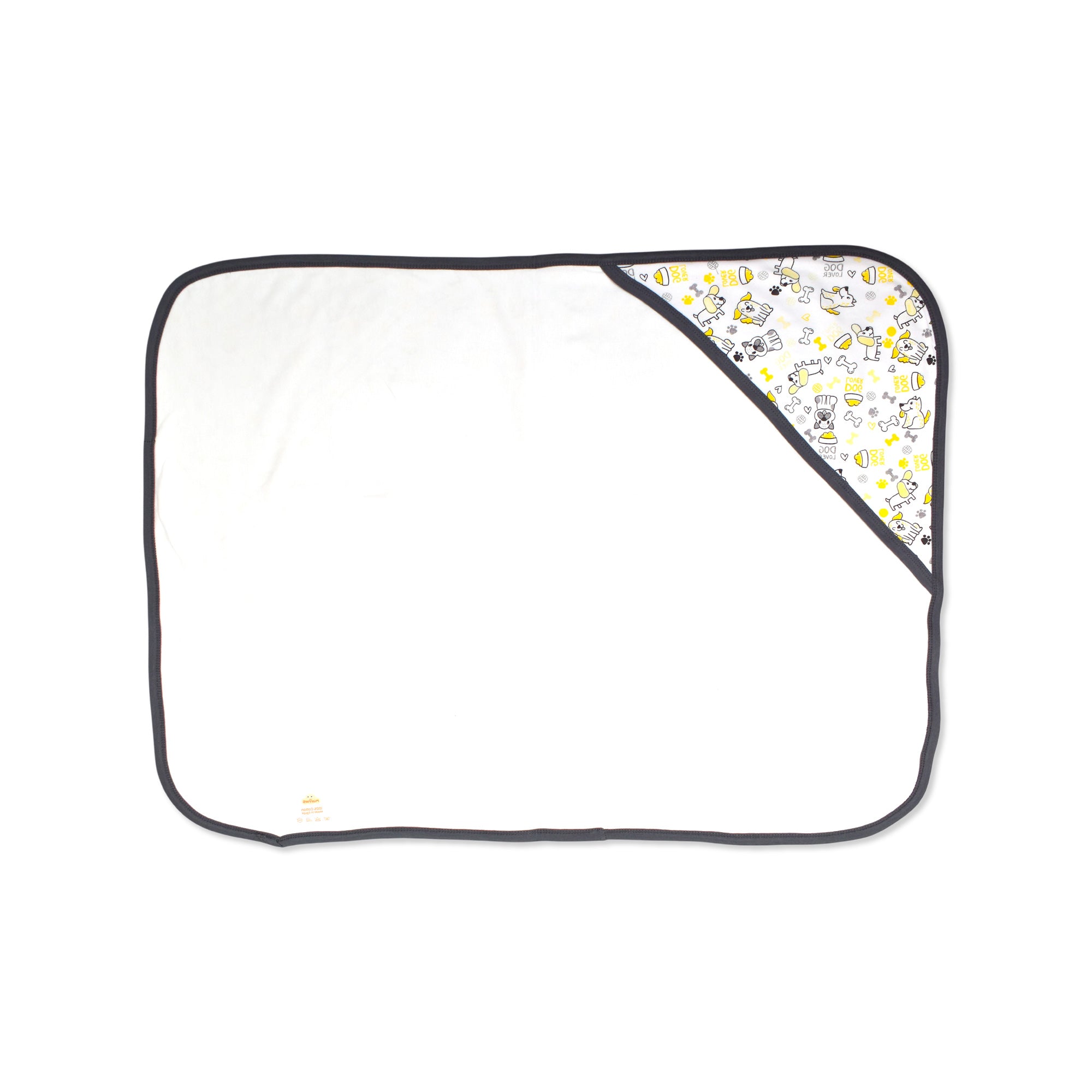 Printed Cotton Baby Hooded Blanket – Double-Sided