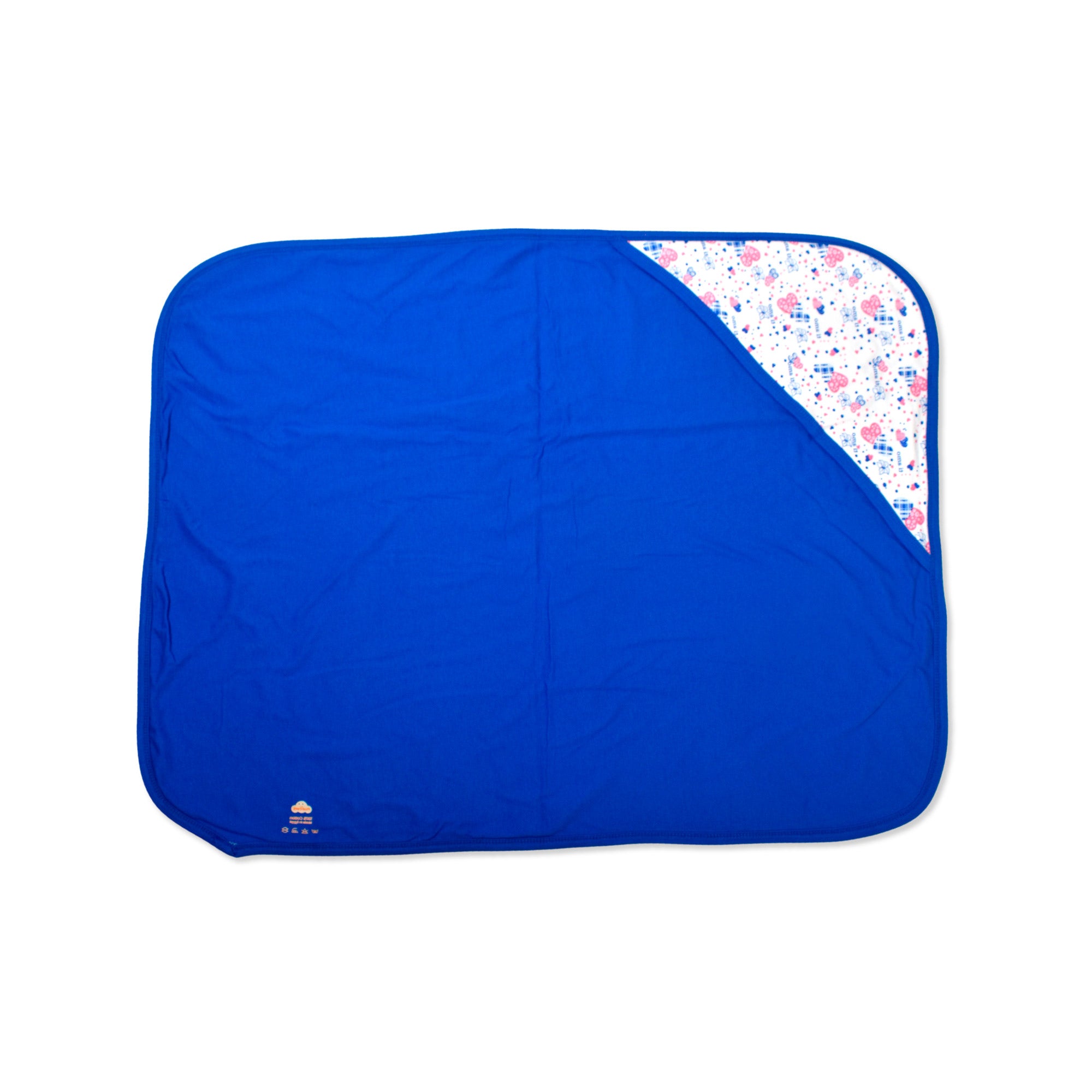 Printed Cotton Baby Hooded Blanket – Double-Sided