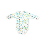 Printed Cotton Baby Long Sleeve Bodysuit - 3 Pack Bundle