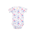 Printed Cotton Baby Short Sleeve Bodysuit - 3 Pack Bundle