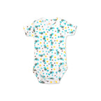 Printed Cotton Baby Short Sleeve Bodysuit - 3 Pack Bundle
