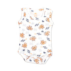 Printed Cotton Baby Sleeveless Bodysuit - 3 Pack Bundle