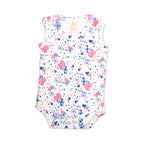 Printed Cotton Baby Sleeveless Bodysuit - 3 Pack Bundle