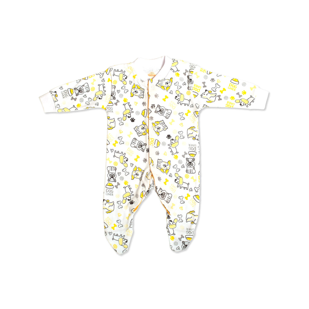Printed Cotton Baby Footie - 3 Pack Bundle