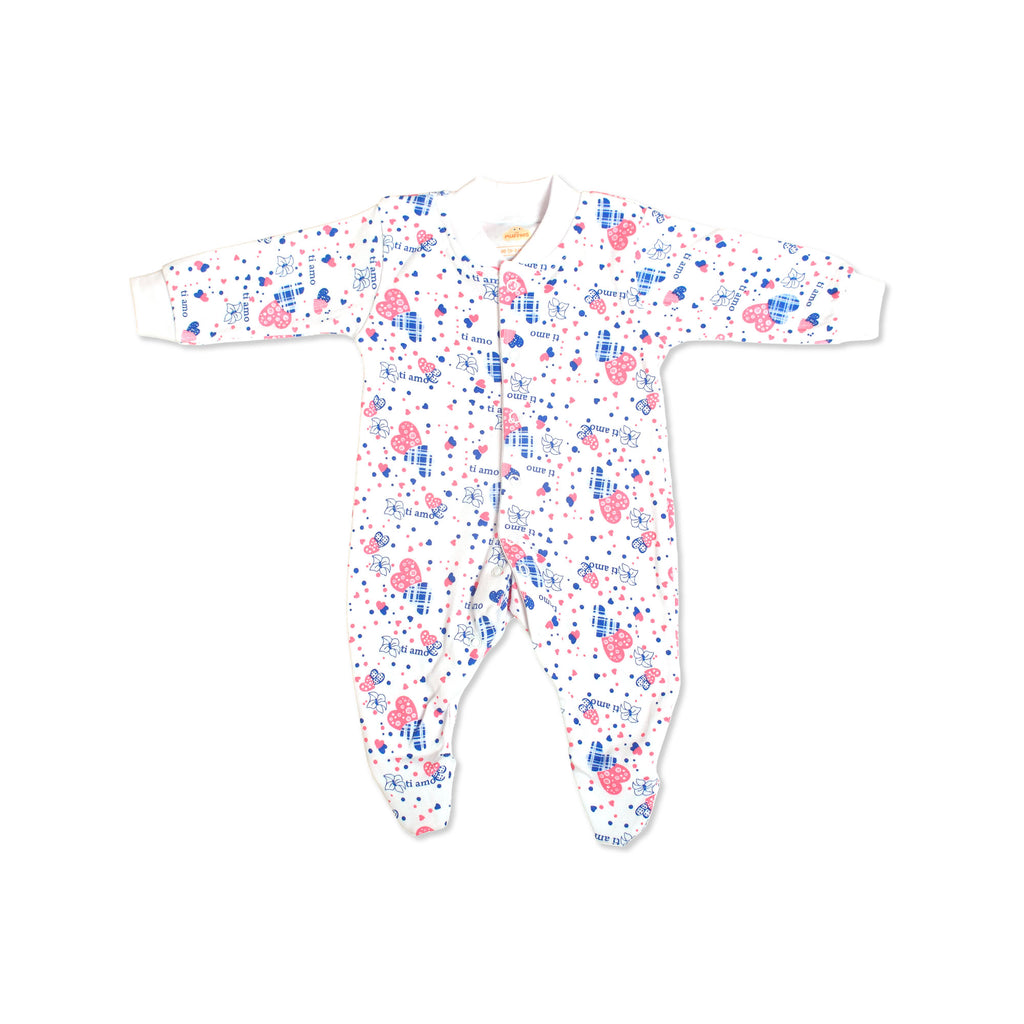 Printed Cotton Baby Footie - 3 Pack Bundle