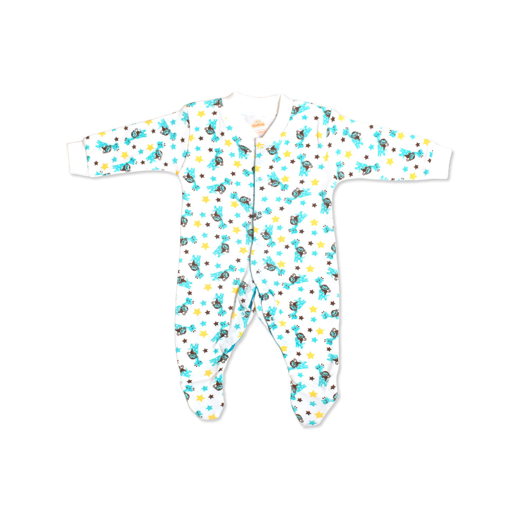 Printed Cotton Baby Footie - 3 Pack Bundle