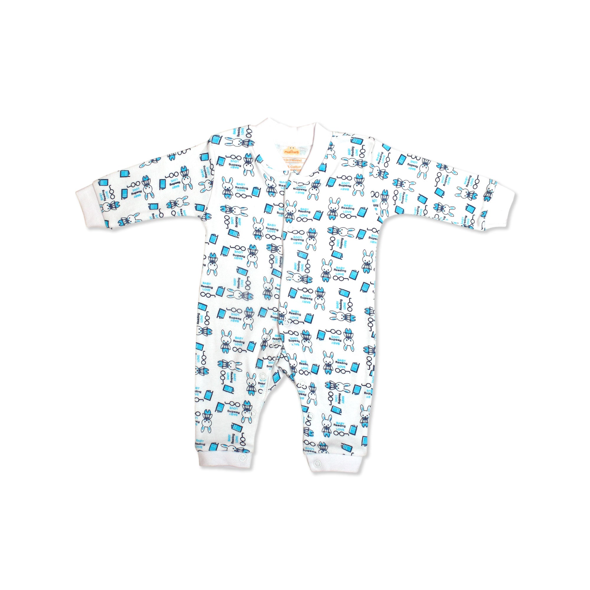 Printed Cotton Baby Jumpsuit - Single
