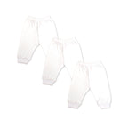 White Cotton Baby Pants – Bundle (3 Pieces)