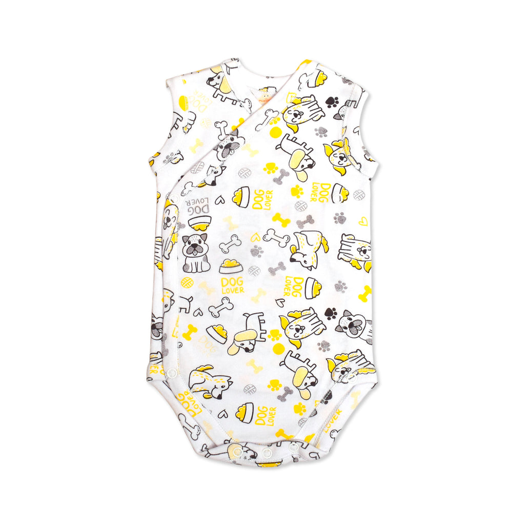Printed Cotton Newborn Sleeveless Sidesnap - 3 Pack Bundle