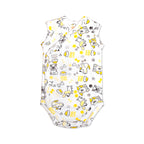 Printed Cotton Newborn Sleeveless Sidesnap - 3 Pack Bundle