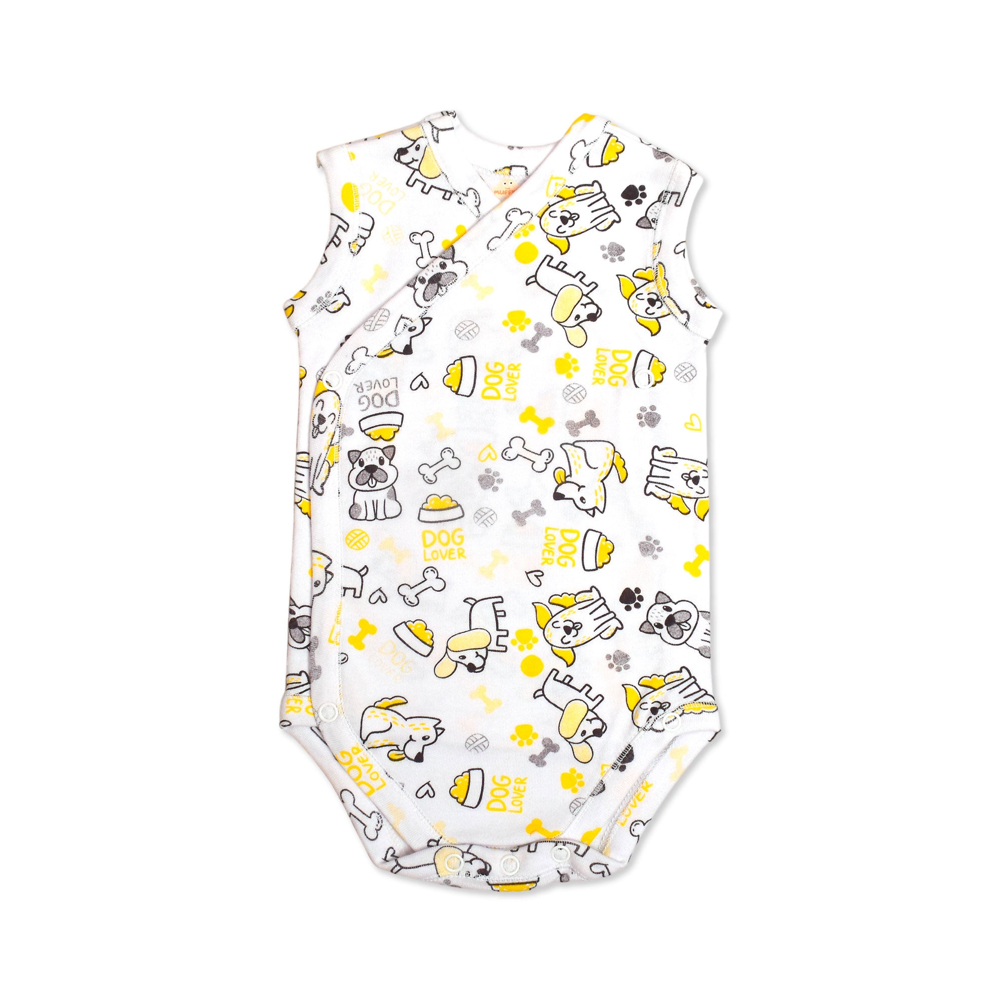 Printed Cotton Newborn Sleeveless Sidesnap - 3 Pack Bundle