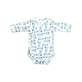 Printed Cotton Newborn Long Sleeve Sidesnap - 3 Pack Bundle