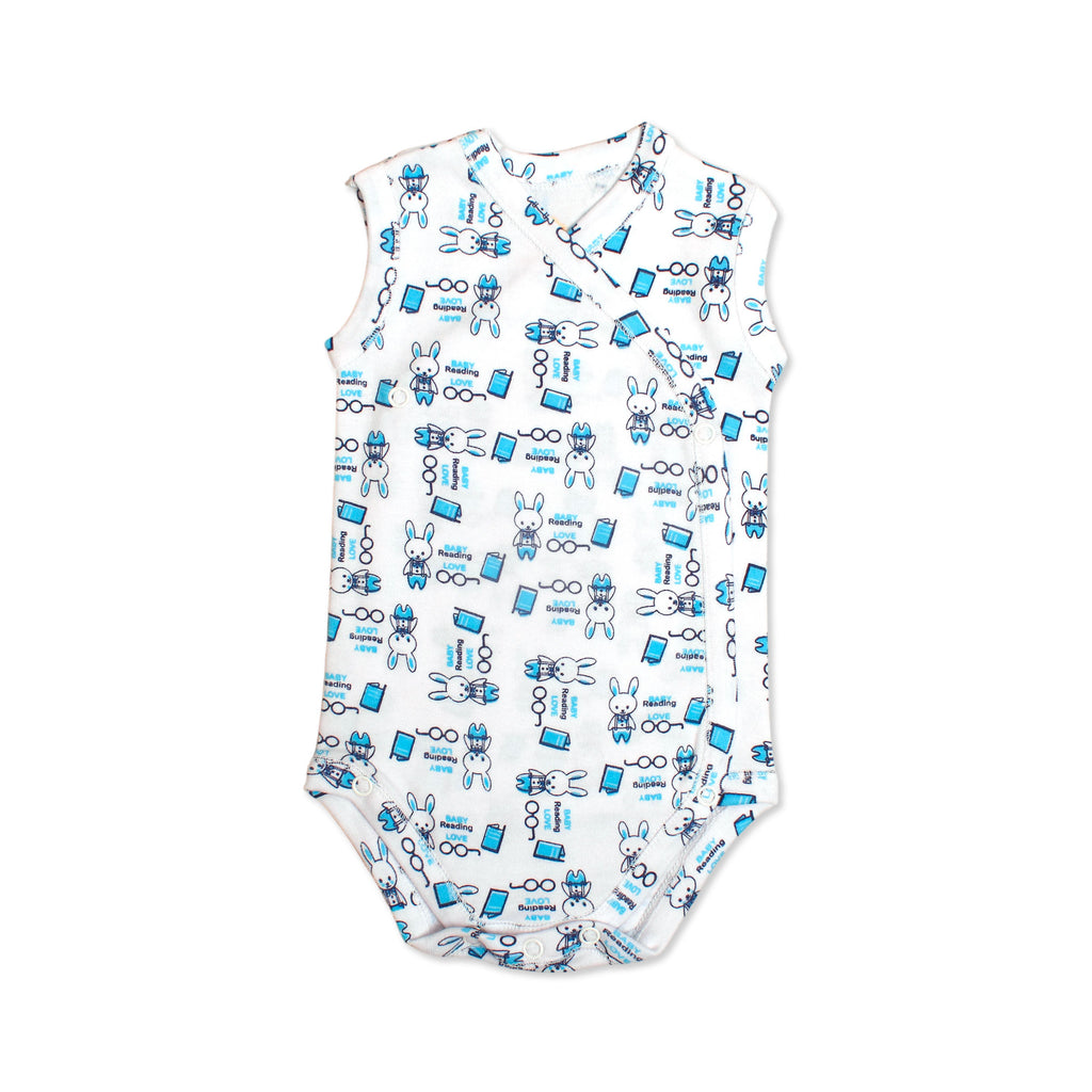 Printed Cotton Newborn Sleeveless Sidesnap - 3 Pack Bundle