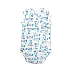 Printed Cotton Newborn Sleeveless Sidesnap - 3 Pack Bundle