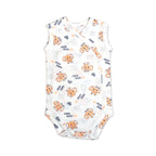 Printed Cotton Newborn Sleeveless Sidesnap - 3 Pack Bundle