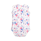 Printed Cotton Newborn Sleeveless Sidesnap - 3 Pack Bundle