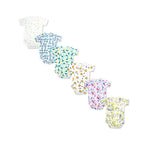 Printed Cotton Newborn Short Sleeve Sidesnap - 3 Pack Bundle