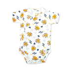 Printed Cotton Newborn Short Sleeve Sidesnap - 3 Pack Bundle