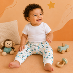 Printed Cotton Baby Pants - 3 Pack Bundle