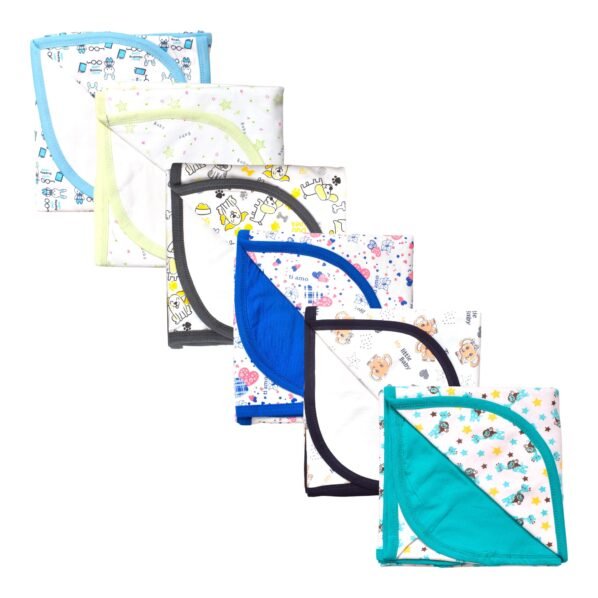 Printed Cotton Baby Hooded Blanket – Double-Sided