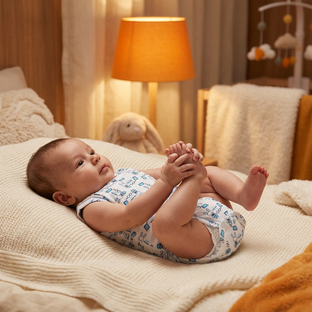 Printed Cotton Baby Sleeveless Bodysuit – 1 Pack - Image 4