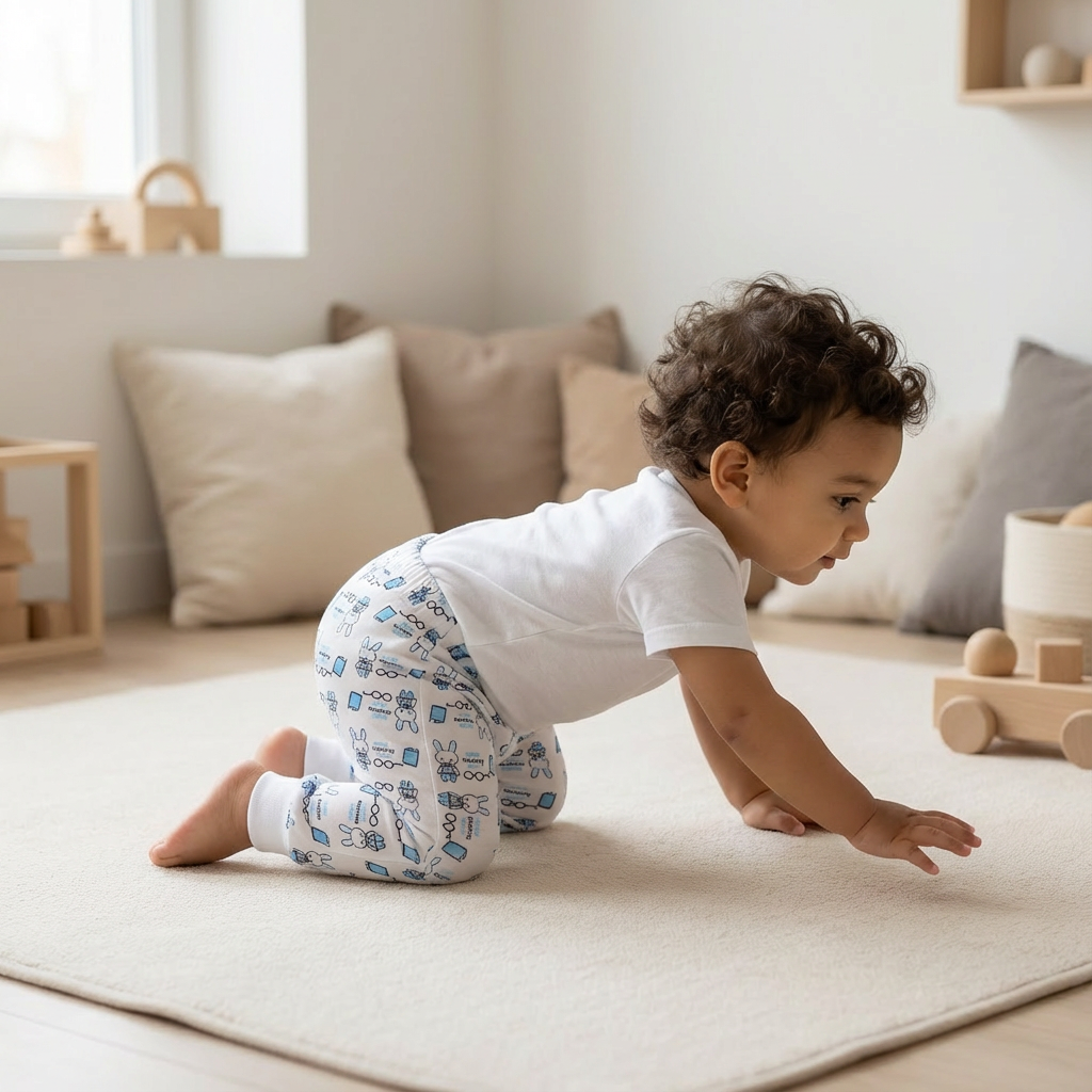 Printed Cotton Baby Pants – 1 Pack - Image 11