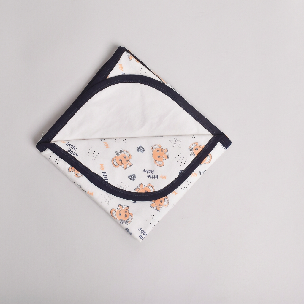 Printed Cotton Baby Blanket (Double-sided with hood) - Image 26