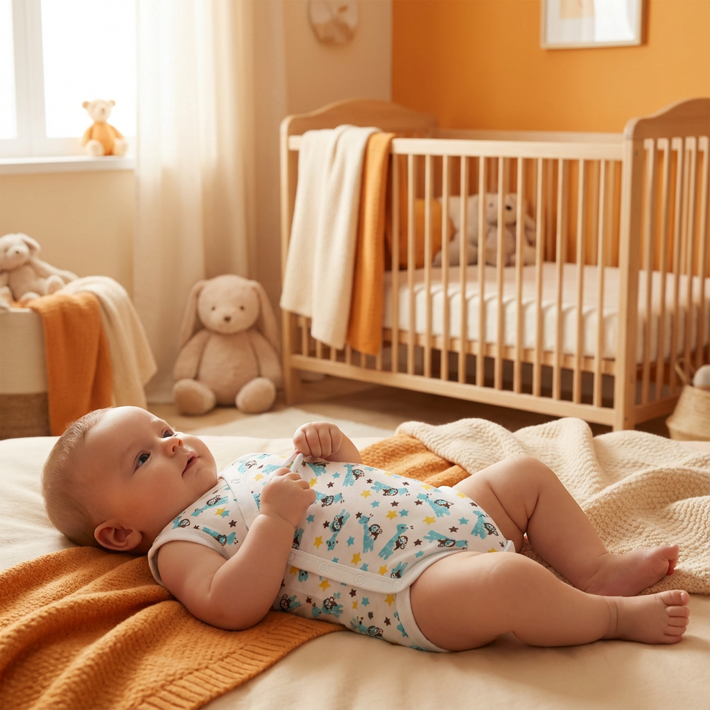 Printed Cotton Baby Sleeveless Sidesnap Bodysuit – 1 Pack - Image 16